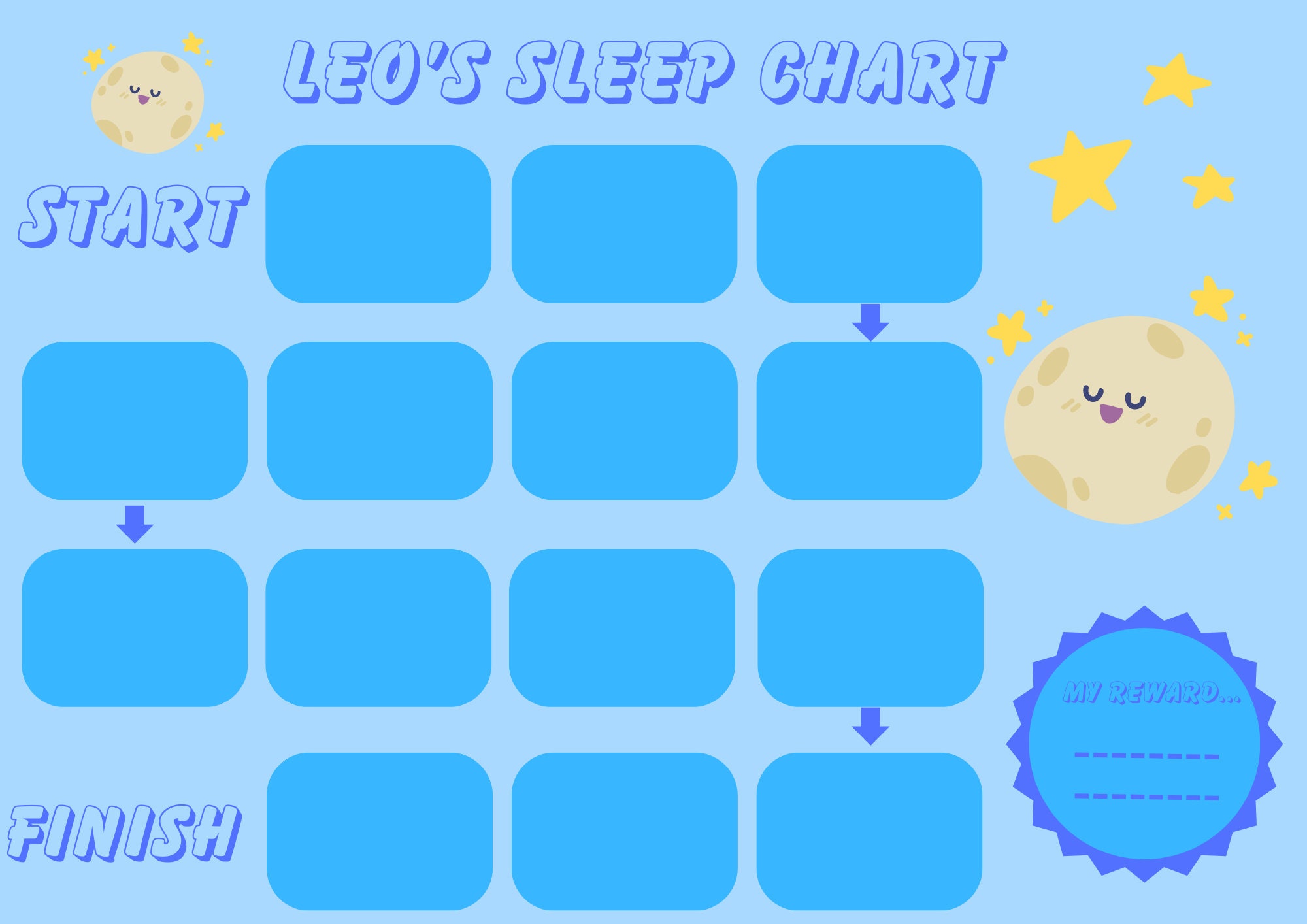 Reward Chart, Toddler Reward Chart, Printable Reward Chart, Positive