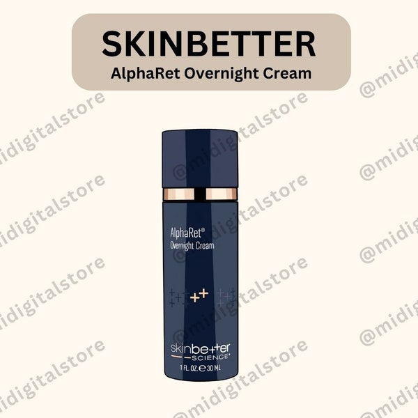 Skinbetter AlphaRet Overnight Cream Illustration, Med Spa Digital Graphics, Instant Download, PNG