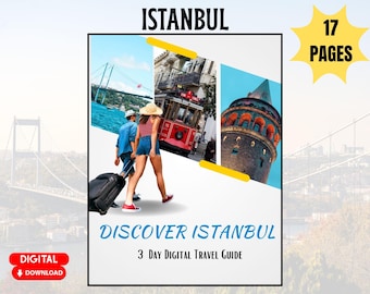 3-Day Istanbul Travel Guide | Digital Itinerary PDF | Explore Istanbul Like a Local | Instant Download