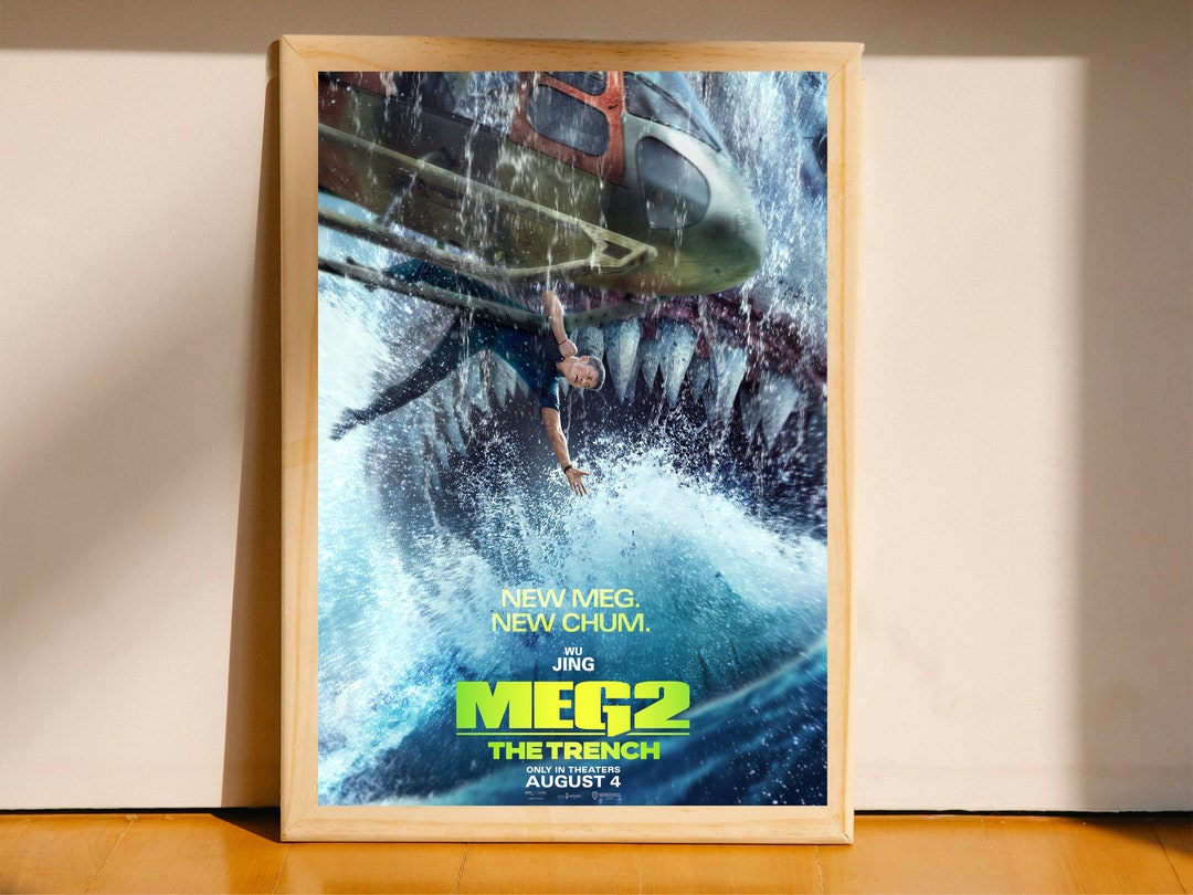 Meg 2 the Trench Movie Postersposter Collectiblescanvas Poster house ...