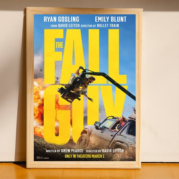 Carteles de la película Fall Guy/pósteres coleccionables/póster de lienzo/decoraciones de la casa