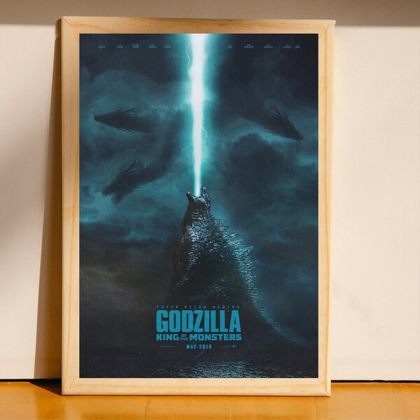 Godzilla: King of the Monsters Movie posters|poster collectibles|Canvas Poster |house decorations