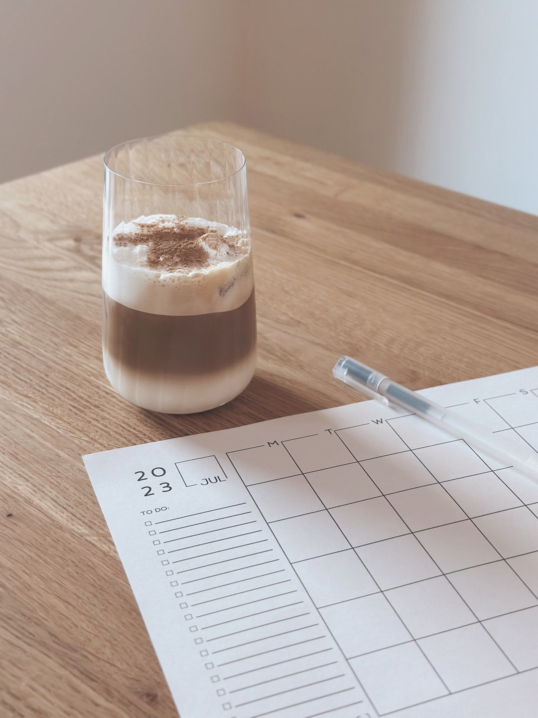 Printable Minimalist Monthly Planner (digital File) - 2024 - Etsy