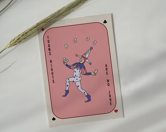 Trans Rights Art Print | Queer Art | Trans Pride | LGBTQIA+ | Perfect Gift for Her, Them, Him