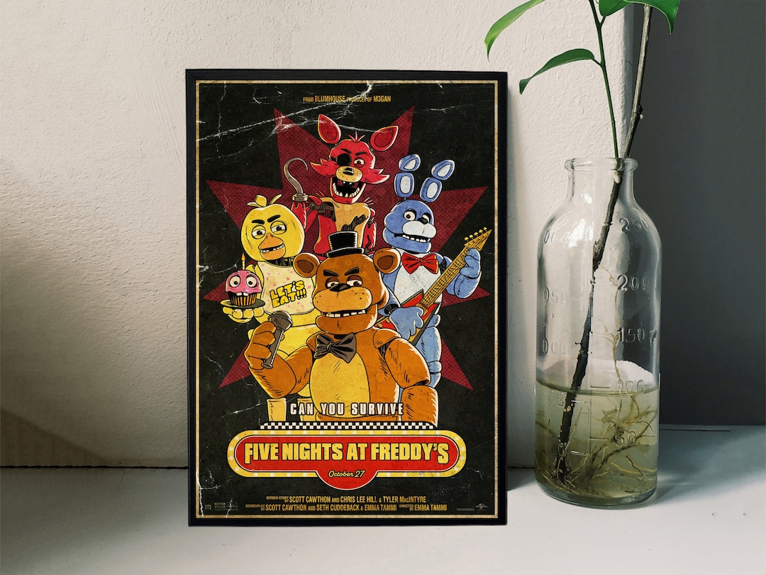 Five Nights at Freddys Movie Poster Film/room Decor Wall Art/poster ...