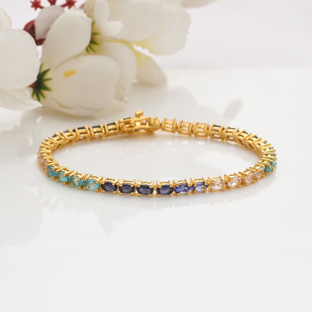 Jolie Tennis Bracelet Multi Stone main image 0