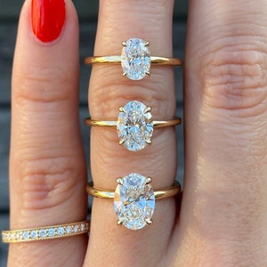 Fake oval diamond ring online