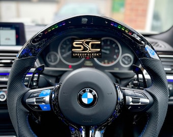 BMW LED Carbon geschmiedetes Lenkrad, Premium Qualität, 1er, 2, 3, 4 Serie
