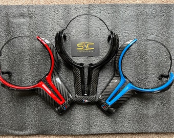 BMW Steering Wheel Centre Trim and Paddle Shifters | Genuine Carbon Fibre | For all BMW models. Premium Quality.