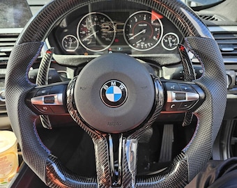 BMW Carbon Fibre Steering Wheel | Flat Bottom D Shape | Premium Quality