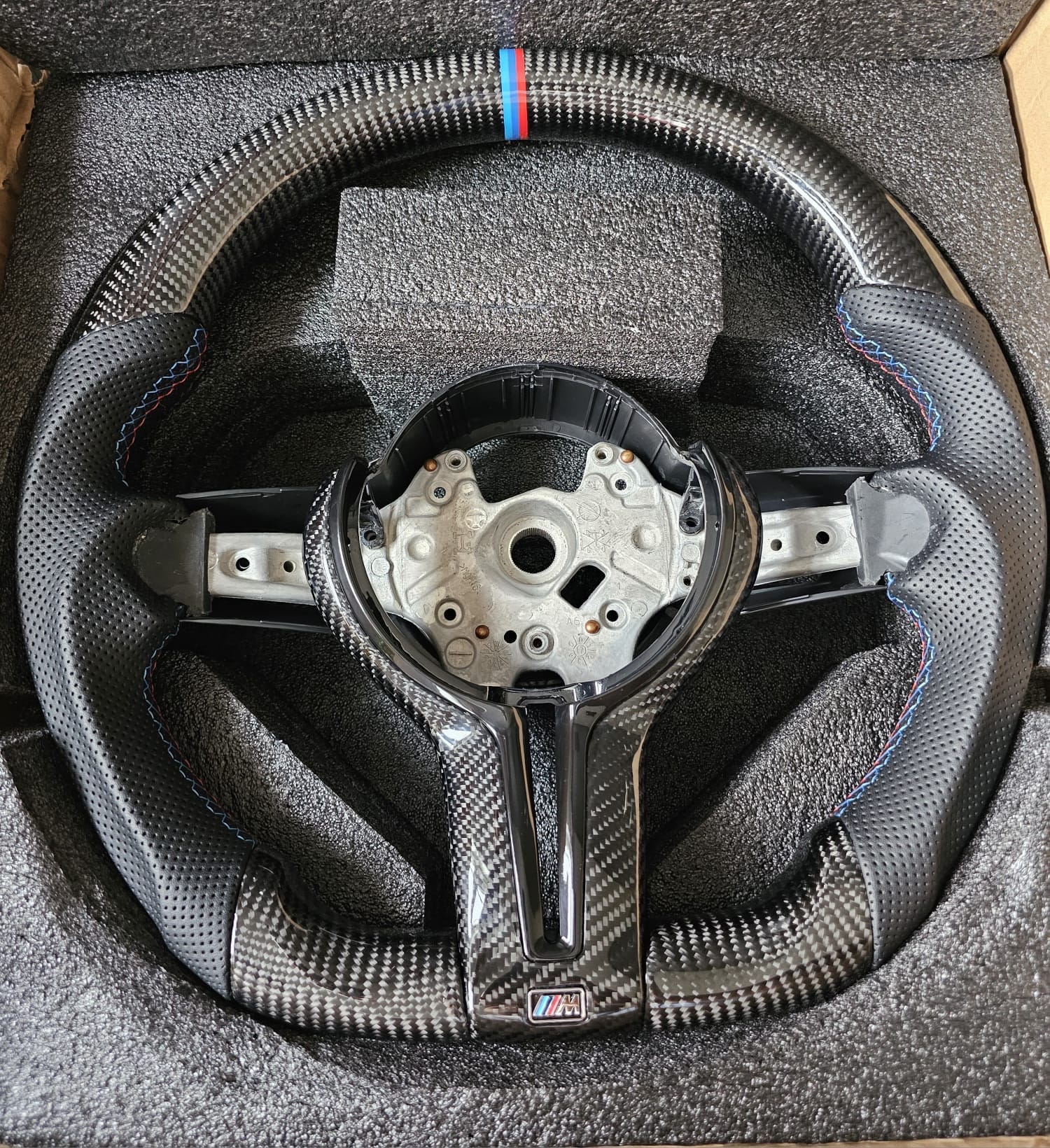 BMW Steering Wheel, Flat Bottom Carbon Fibre Steering Wheel, 1, 2, 3, 4 ...