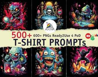 500+ T-Shirt Designs Midjourney Prompts, be AI Art, Midjourney Prompt, Midjourney AI Art, Learn Midjourney, Digital Art, AI Generate, Art