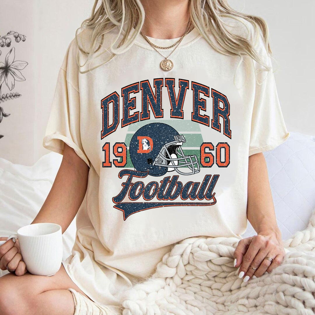 NWT Men’s Denver Broncos Peyton Manning Silhouette Orange T-Shirt Medium