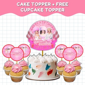 Dress to Impress Roblox Cake Topper for Roblox Printable Decorations Birthday Cake Roblox Topper Canva Template Party Favors, Cake Topper