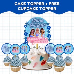 Roblox Dress to Impress Cake Topper for Roblox Printable Decorations Birthday Cake Roblox Topper Canva Template Party Favors