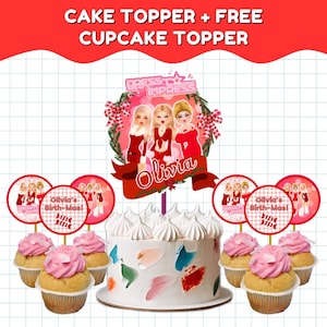 Dress to Impress Roblox Cake Topper for Roblox Printable Decorations Birthday Cake Roblox Topper Canva Template Party Favors, Cake Topper