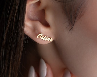 Name Stud Earrings Personalized Earrings with Name, Custom Name Earrings Stud Name Earrings Silver Name Earrings Gold Name Earrings