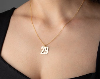 Personalized Number Necklace Custom Number Necklace With Number on It Custom Number Pendant for Necklace for Women Angel Number Necklace