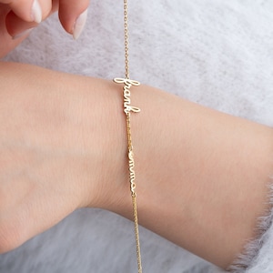 Two Name Bracelet, Multiple Name Bracelet, Baby Name Bracelet, Custom Name Bracelet for Women, Personalized Bracelet with Kids Name