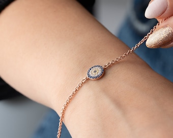 Bracelet mauvais œil, protection Bracelet Mal de Ojo, brassard Nazar brassard mauvais œil, bracelet porte-bonheur, cadeau délicat pour femme