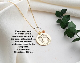 Actual Baby Footprint Necklace Newborn Footprint Necklace Personalized Baby  Handprint Necklace Baby Keepsake Stillborn Gift for New Mom