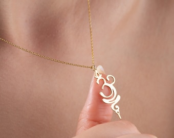 Breathe Necklace Sterling Silver Breathe Necklace Spiritual Yoga Breathe Necklace Dainty Gift for Yoga Lover Necklace Peaceful Symbol