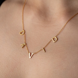 925 Sterling Silber erste Halskette Zierliche Gold Buchstabe Halskette Herz erste Halskette Silber erste Namen Halskette Frauen Geschenk für Mama