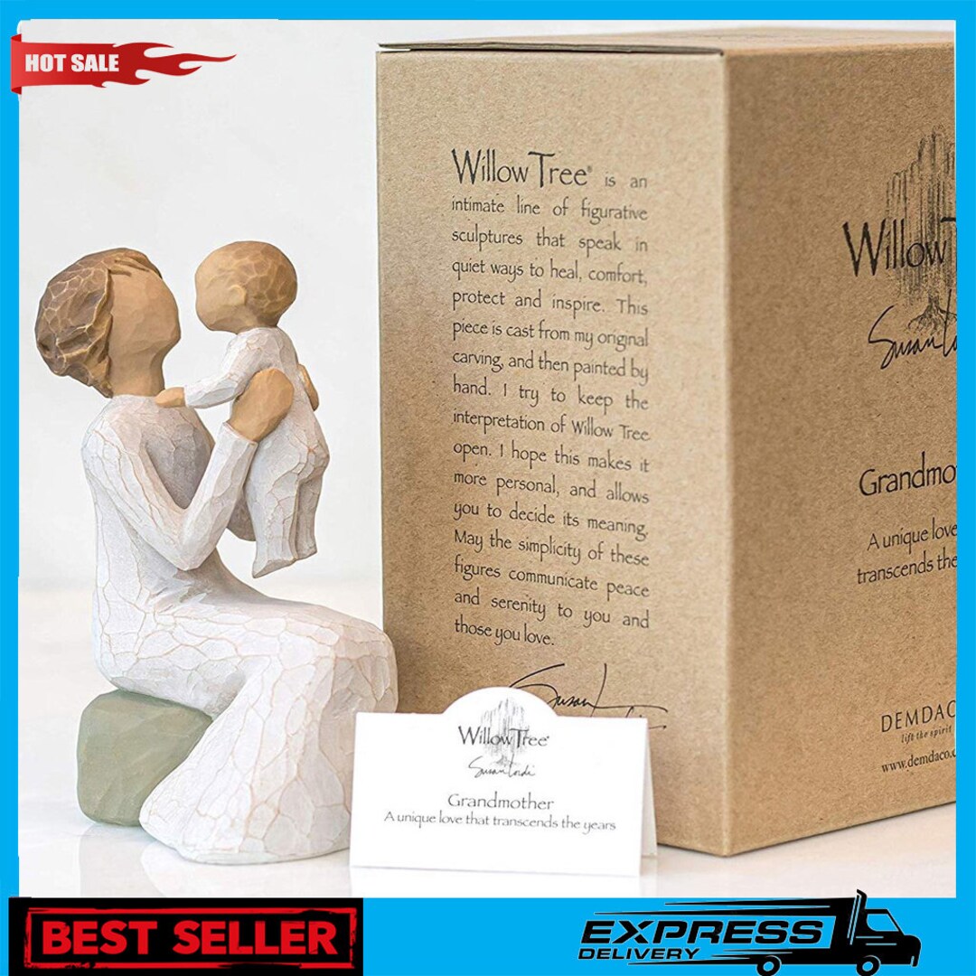 Grandmother Figurine by Willow Tree, Sculpted Handpainted Figure Etsy