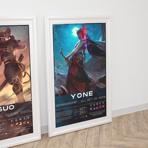 Custom League Of Legends Poster Art, Any Champion, Skin, Kaisa, Lux, Ahri, Ezreal, Lee Sin, Caitlyn, Jhin, Briar, Caitlyn, Ashe, Thresh