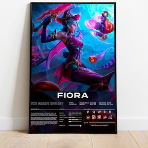 Halloween Lol Poster, League Poster, League of Legends Poster, Ahri, Kai&#39;Sa, Rakan, Soraka, Fiora, Ezreal, Jhin, Kindred, Lol Custom Poster