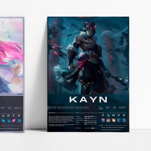 Custom League of Legends Champion Poster: Personalized Quote Art