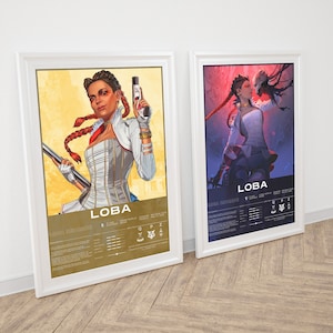 Apex Legends Poster, Apex Poster, Apex Custom Poster, Loba Poster, Loba Apex, Octane Poster, Octane Apex, Pathfinder Apex, Revenant Apex