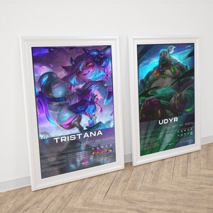 Custom League of Legends Poster: Champion Art Print