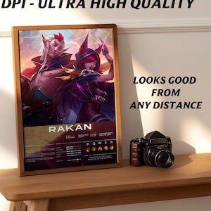 Custom League Of Legends Poster Art, Any Champion, Skin, Kaisa, Lux, Ahri, Ezreal, Lee Sin, Caitlyn, Jhin, Briar, Caitlyn, Ashe, Thresh