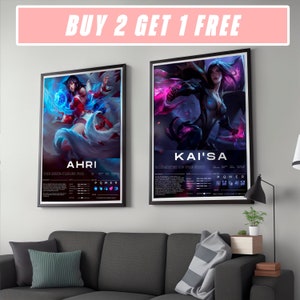 パーソナライズされたリーグ・オブ・レジェンドのポスター - すべてのポスターはユニークな作品です!