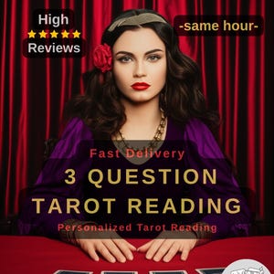 Tarot Reading – 3 Question Psychic Reading Same Hour Love Career Intuitive Oracle Medium Insight,Medium Reading,Career reading
