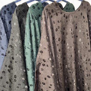 Jacquard Khadija Butterfly Abaya with Hijab - Charcoal Black, Dark Brown, - Vine Leaves Design- winter abaya, Eid outfit Dark Brown