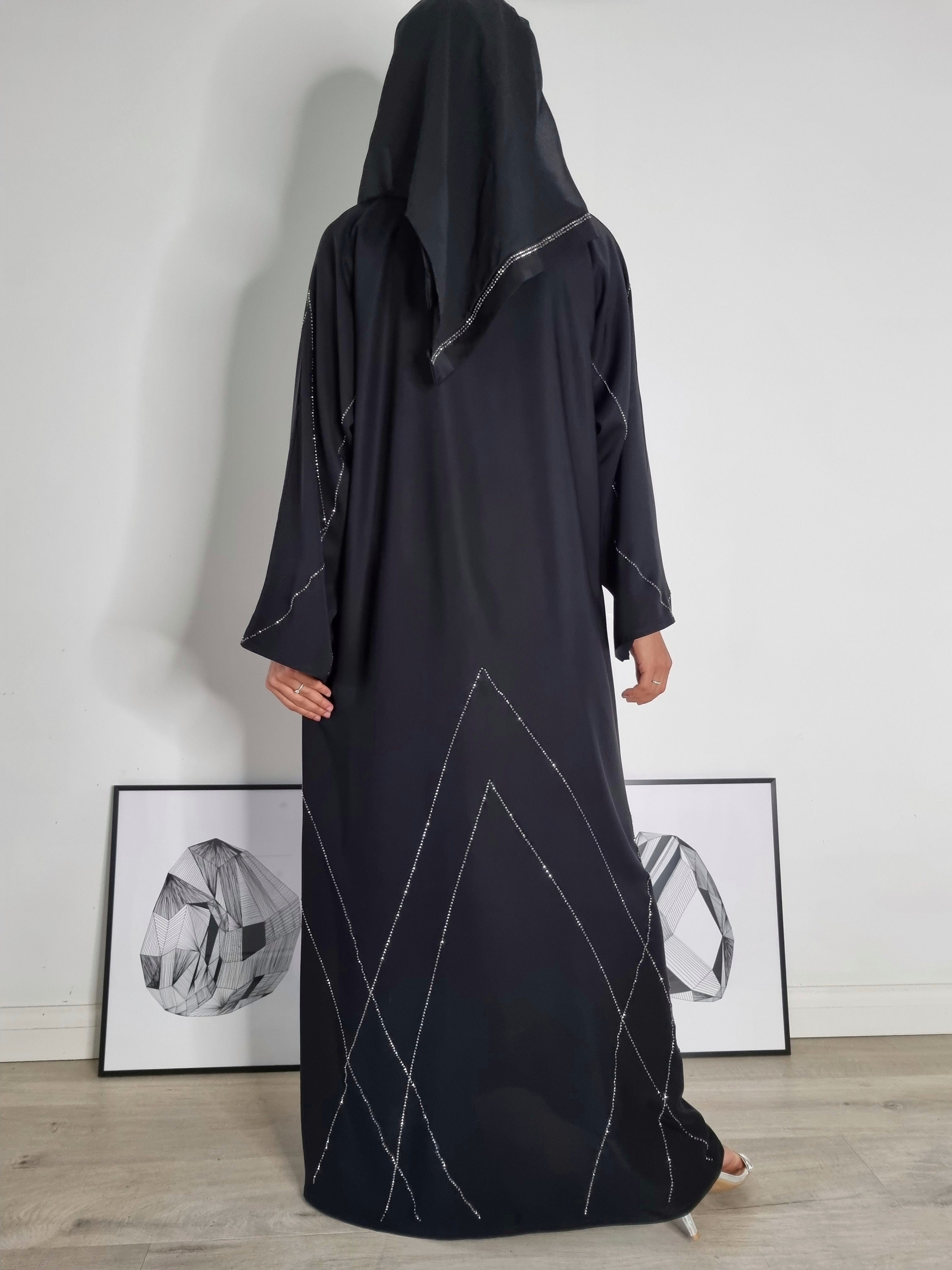 Amira Gemstone Embellishment Abaya