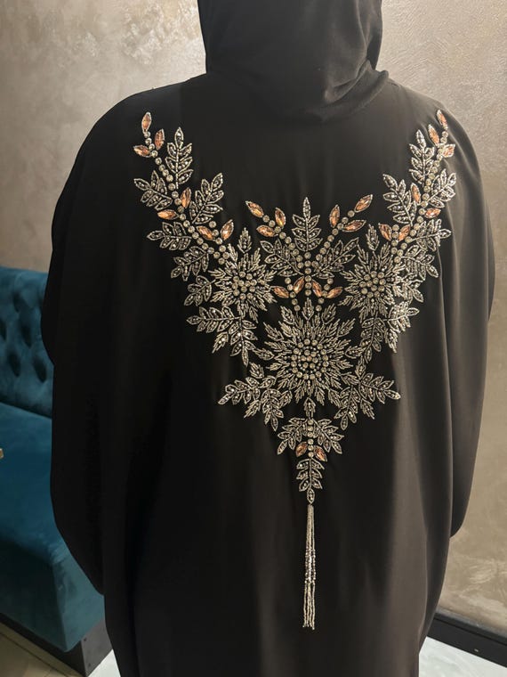 Batwing open abaya hot sale