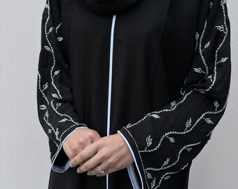 Rahma Handwork Closed Abaya with Scarf