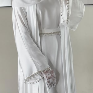 abaya bridesmaid dresses BARI Bridal Wrap Dress  BAHRII