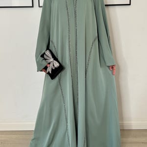 Mint Green Abaya - Etsy Canada Mint Green Abaya - Etsy Canada