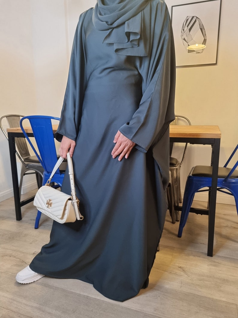 Butterfly Closed Abaya With Inner Belt and Hijab/kaftan/farasha - Etsy