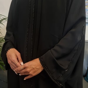 Jamila Cinched Sleeve Open Abaya
