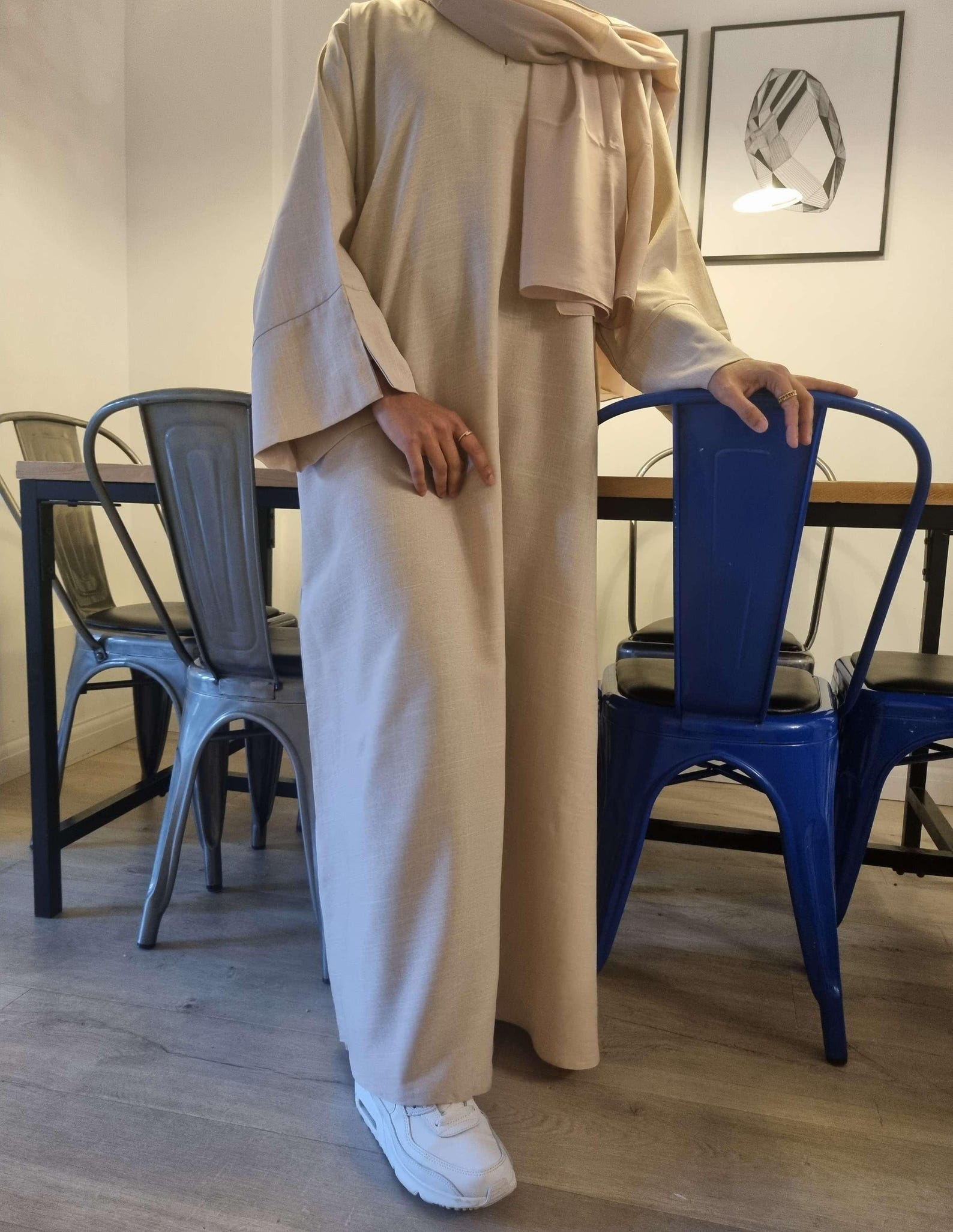 Magnolia Linen Blend Abaya Jacket