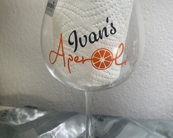 Personalisiertes Aperol Glas - Bohemia Selct Kristallglas | Aperol Geschenk | Aperoli