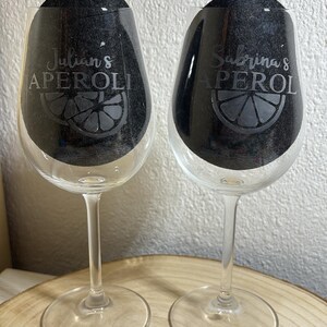 Aperol Glas mit individueller Namensgravur – Hochwertiges Kristallglas – Perfekt für Sommer, Party & Geschenk I Bohemia I Aperol Geschenk