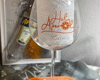 Personalisiertes Aperol Glas - Bohemia Selct Kristallglas | Aperol Geschenk | Aperoli I Heiliger Aperoli I Muttertag I Vatertag