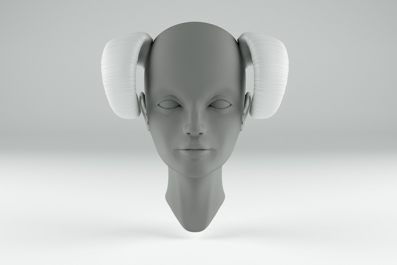 Ram Horns 3D Model, Horns for 3D Printing STL, Cosplay STL, 3D Print