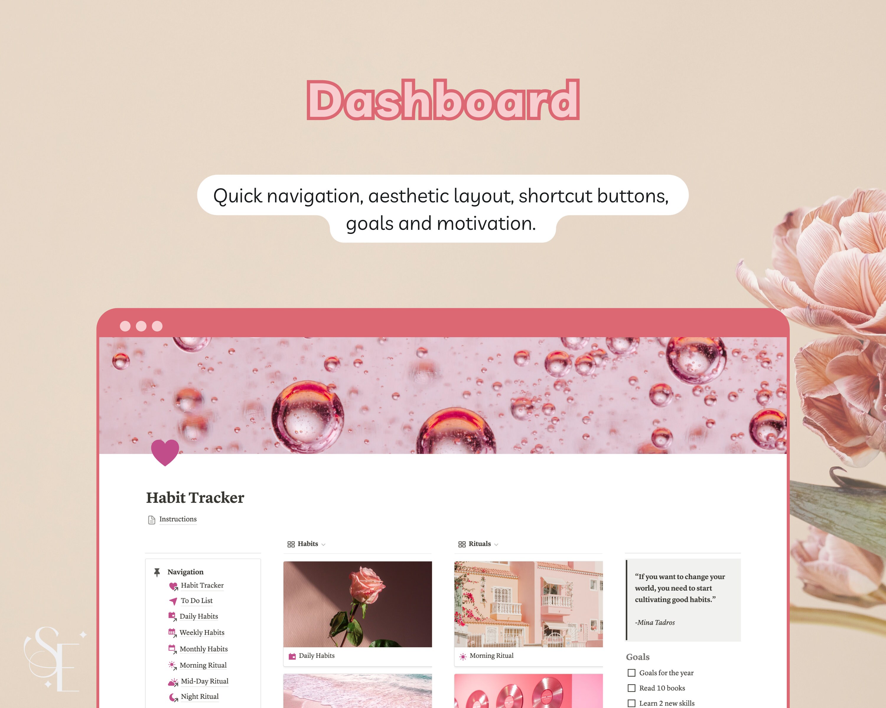 Notion Habit Tracker Template Daily Weekly Monthly Organizer - Etsy